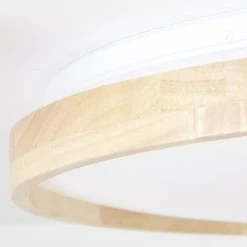 Brilliant Leuchten Brilliant Alson Deckenleuchte LED Braun, Wei&szlig;, 1-flammig, Fernbedienung -Bürolampen Verkäufe brilliant alson deckenleuchte g99787 75 4