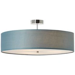 Brilliant Leuchten Brilliant Andria Deckenleuchte Blau, Chrom, 3-flammig