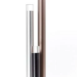 Brilliant Leuchten Brilliant Cembalo Stehlampe LED Schwarz, Silber, Braun, 3-flammig -Bürolampen Verkäufe brilliant cembalo stehlampe g93155 21 5