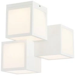 Brilliant Leuchten Brilliant Cubix Deckenleuchte LED Weiß, 1-flammig -Bürolampen Verkäufe brilliant cubix deckenleuchte g97178 05 2