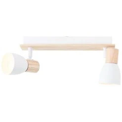 Brilliant Leuchten Brilliant Daintree Deckenleuchte Weiß, Naturfarben, 2-flammig -Bürolampen Verkäufe brilliant daintree deckenleuchte 99711 75 4