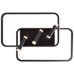 Brilliant Leuchten Brilliant Dalida Deckenleuchte LED Schwarz, 1-flammig, Fernbedienung -Bürolampen Verkäufe brilliant dalida deckenleuchte g99581 06 7