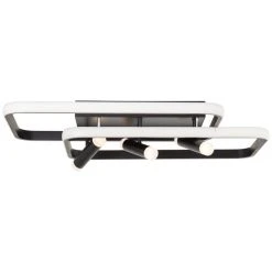 Brilliant Leuchten Brilliant Dalida Deckenleuchte LED Schwarz, 1-flammig, Fernbedienung -Bürolampen Verkäufe brilliant dalida deckenleuchte g99581 06 8