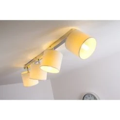 Brilliant Leuchten Brilliant Deckenleuchte Sandra Chrom, 4-flammig -Bürolampen Verkäufe brilliant deckenleuchte sandra g85031 05 12