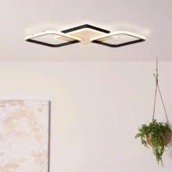 Brilliant Leuchten Brilliant Dennet Deckenleuchte LED Schwarz, Braun, 1-flammig -Bürolampen Verkäufe brilliant dennet deckenleuchte g99750 76 2