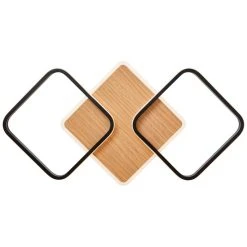 Brilliant Leuchten Brilliant Dennet Deckenleuchte LED Schwarz, Braun, 1-flammig -Bürolampen Verkäufe brilliant dennet deckenleuchte g99750 76 6