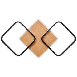 Brilliant Leuchten Brilliant Dennet Deckenleuchte LED Schwarz, Braun, 1-flammig -Bürolampen Verkäufe brilliant dennet deckenleuchte g99750 76 7