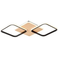 Brilliant Leuchten Brilliant Dennet Deckenleuchte LED Schwarz, Braun, 1-flammig -Bürolampen Verkäufe brilliant dennet deckenleuchte g99750 76 8