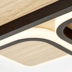 Brilliant Leuchten Brilliant Dennet Deckenleuchte LED Schwarz, Braun, 1-flammig -Bürolampen Verkäufe brilliant dennet deckenleuchte g99751 76 4