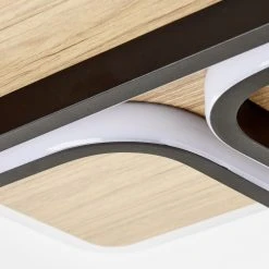 Brilliant Leuchten Brilliant Dennet Deckenleuchte LED Schwarz, Braun, 1-flammig -Bürolampen Verkäufe brilliant dennet deckenleuchte g99751 76 5