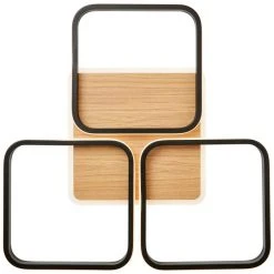 Brilliant Leuchten Brilliant Dennet Deckenleuchte LED Schwarz, Braun, 1-flammig -Bürolampen Verkäufe brilliant dennet deckenleuchte g99751 76 6