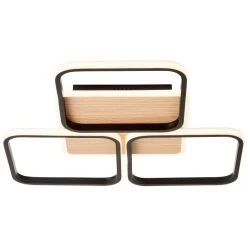 Brilliant Leuchten Brilliant Dennet Deckenleuchte LED Schwarz, Braun, 1-flammig -Bürolampen Verkäufe brilliant dennet deckenleuchte g99751 76 8