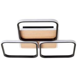 Brilliant Leuchten Brilliant Dennet Deckenleuchte LED Schwarz, Braun, 1-flammig -Bürolampen Verkäufe brilliant dennet deckenleuchte g99751 76 9