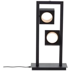 Brilliant Leuchten Brilliant Dillard Tischleuchte LED Schwarz, Gold, 2-flammig -Bürolampen Verkäufe brilliant dillard tischleuchte g93156 86 2