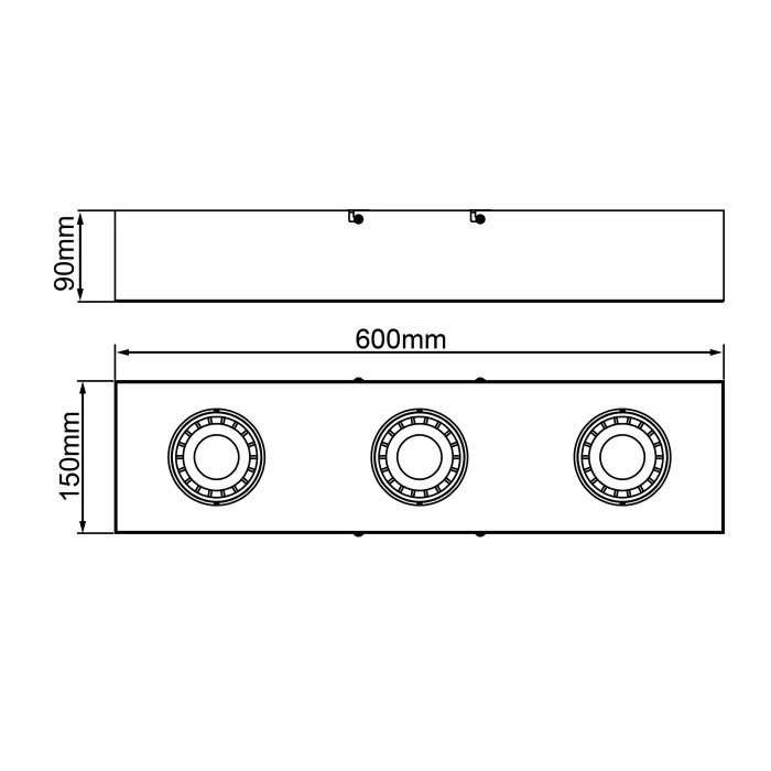 Brilliant Leuchten Brilliant Doro Deckenleuchte LED Schwarz, 3-flammig 8 Brilliant Leuchten Brilliant Doro Deckenleuchte LED Schwarz, 3-flammig – Bild 8