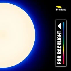 Brilliant Leuchten Brilliant Edna Deckenleuchte LED Chrom, 1-flammig, Fernbedienung, Farbwechsler 53 Brilliant Leuchten Brilliant Edna Deckenleuchte LED Chrom, 1-flammig, Fernbedienung, Farbwechsler -Bürolampen Verkäufe brilliant edna deckenleuchte g97045 15 25