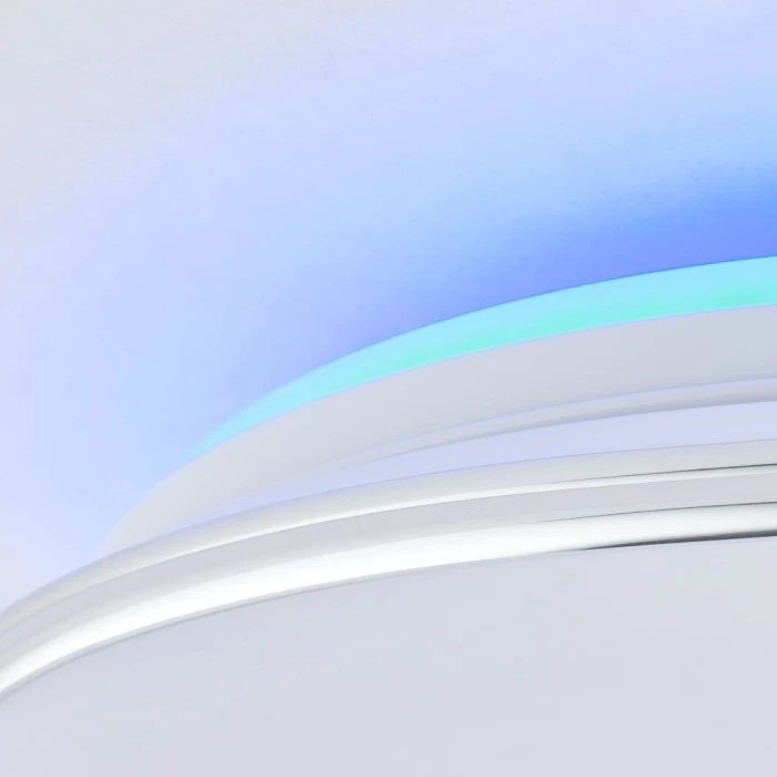 Brilliant Leuchten Brilliant Edna Deckenleuchte LED Chrom, 1-flammig, Fernbedienung, Farbwechsler 7 Brilliant Leuchten Brilliant Edna Deckenleuchte LED Chrom, 1-flammig, Fernbedienung, Farbwechsler – Bild 7