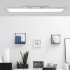 Brilliant Leuchten Brilliant Flat Deckenpanel LED Silber, 1-flammig, Fernbedienung