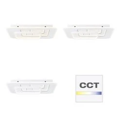 Brilliant Leuchten Brilliant Furtado Deckenleuchte LED Schwarz, Weiß, 1-flammig, Fernbedienung -Bürolampen Verkäufe brilliant furtado deckenleuchte g99584 75 3