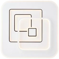 Brilliant Leuchten Brilliant Furtado Deckenleuchte LED Schwarz, Weiß, 1-flammig, Fernbedienung -Bürolampen Verkäufe brilliant furtado deckenleuchte g99584 75 4