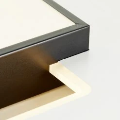 Brilliant Leuchten Brilliant Hutson Deckenleuchte LED Schwarz, Weiß, 1-flammig, Fernbedienung -Bürolampen Verkäufe brilliant hutson deckenleuchte g99588 75 2