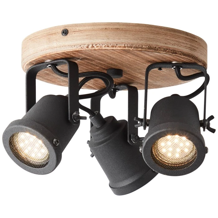 Brilliant Leuchten Brilliant Inge Strahler Holz dunkel, 3-flammig 7 Brilliant Leuchten Brilliant Inge Strahler Holz dunkel, 3-flammig – Bild 7