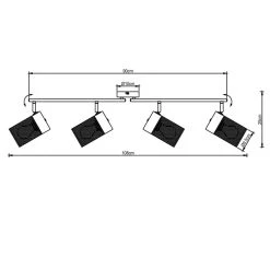 Brilliant Leuchten Brilliant Kamolo Deckenleuchte Schwarz, 3-flammig -Bürolampen Verkäufe brilliant kamolo deckenleuchte 99725 76 6