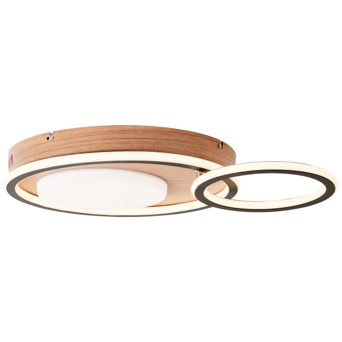 Brilliant Leuchten Brilliant Karney Deckenleuchte LED Schwarz, Braun, 1-flammig 2 Brilliant Leuchten Brilliant Karney Deckenleuchte LED Schwarz, Braun, 1-flammig – Bild 2