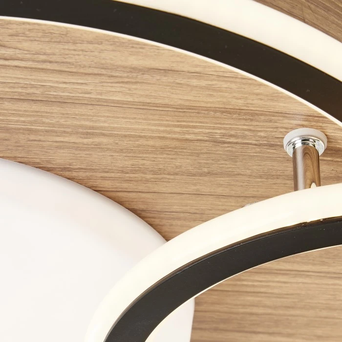 Brilliant Leuchten Brilliant Karney Deckenleuchte LED Schwarz, Braun, 1-flammig 5 Brilliant Leuchten Brilliant Karney Deckenleuchte LED Schwarz, Braun, 1-flammig – Bild 5