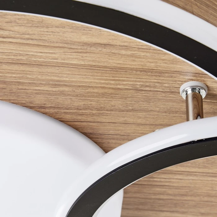 Brilliant Leuchten Brilliant Karney Deckenleuchte LED Schwarz, Braun, 1-flammig 6 Brilliant Leuchten Brilliant Karney Deckenleuchte LED Schwarz, Braun, 1-flammig – Bild 6