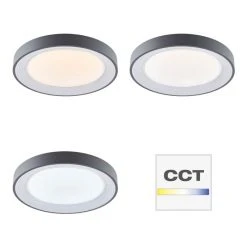 Brilliant Leuchten Brilliant Katia Deckenleuchte LED Grau, 1-flammig, Fernbedienung -Bürolampen Verkäufe brilliant katia deckenleuchte hk18926s72 3