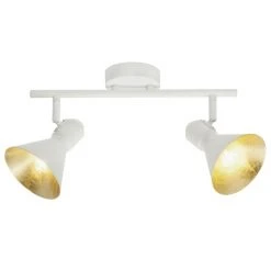 Brilliant Leuchten Aztekas Deckenspot Weiß, Gold, 2-flammig