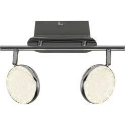 Brilliant Leuchten Cassy Deckenspot LED Chrom, 2-flammig, Fernbedienung, Farbwechsler -Bürolampen Verkäufe brilliant leuchten cassy deckenspot g53713 15 2