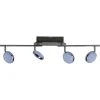 Brilliant Leuchten Cassy Deckenspot LED Chrom, 4-flammig, Fernbedienung, Farbwechsler