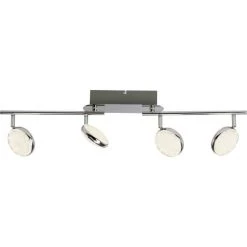 Brilliant Leuchten Cassy Deckenspot LED Chrom, 4-flammig, Fernbedienung, Farbwechsler -Bürolampen Verkäufe brilliant leuchten cassy deckenspot g53732 15 2