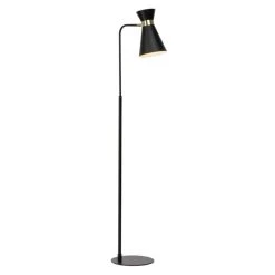 Brilliant Leuchten Goldy Stehleuchte Schwarz, Gold, 1-flammig -Bürolampen Verkäufe brilliant leuchten goldy stehleuchte 64458 86 2