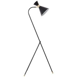 Brilliant Leuchten Jervis Stehlampe Schwarz, Gold, 1-flammig -Bürolampen Verkäufe brilliant leuchten jervis stehlampe 93143 78 2