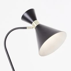 Brilliant Leuchten Jervis Stehlampe Schwarz, Gold, 1-flammig -Bürolampen Verkäufe brilliant leuchten jervis stehlampe 93143 78 4