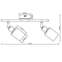 Brilliant Leuchten Brilliant Loralie Deckenleuchte Schwarz, 2-flammig 13 Brilliant Leuchten Brilliant Loralie Deckenleuchte Schwarz, 2-flammig -Bürolampen Verkäufe brilliant loralie deckenleuchte 99848 93 6