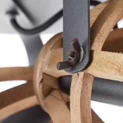 Brilliant Leuchten Brilliant Matrix Wood Deckenstrahler Schwarz, Braun, 3-flammig -Bürolampen Verkäufe brilliant matrix wood deckenstrahler 86634 76 2