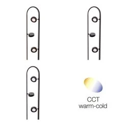 Brilliant Leuchten Brilliant Nebeker Stehlampe LED Schwarz, 4-flammig, Fernbedienung -Bürolampen Verkäufe brilliant nebeker stehlampe g93161 06 5