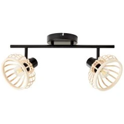 Brilliant Leuchten Brilliant Norah Deckenleuchte Schwarz, 2-flammig -Bürolampen Verkäufe brilliant norah deckenleuchte 99738 76 3