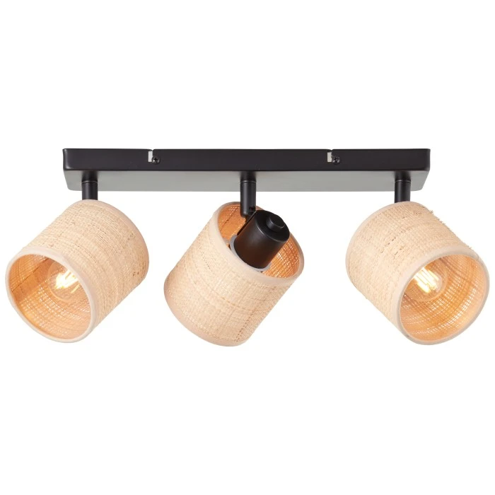 Brilliant Leuchten Brilliant Raffy Deckenleuchte Schwarz, 3-flammig 2 Brilliant Leuchten Brilliant Raffy Deckenleuchte Schwarz, 3-flammig – Bild 2