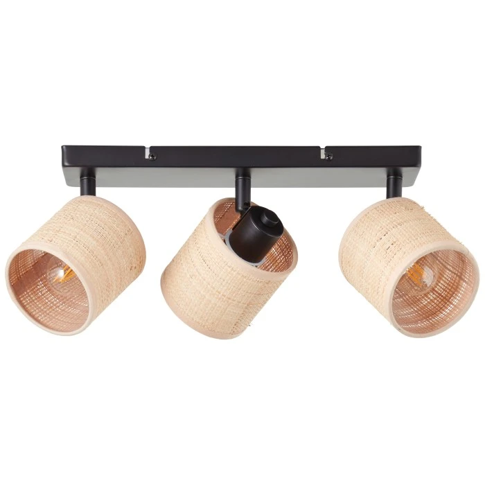 Brilliant Leuchten Brilliant Raffy Deckenleuchte Schwarz, 3-flammig 4 Brilliant Leuchten Brilliant Raffy Deckenleuchte Schwarz, 3-flammig – Bild 4