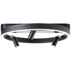 Brilliant Leuchten Brilliant Skaford Deckenleuchte LED Schwarz, 3-flammig, Fernbedienung -Bürolampen Verkäufe brilliant skaford deckenleuchte g99594 06 5