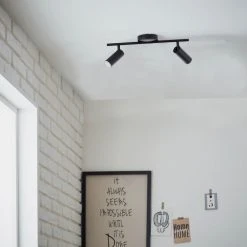 Brilliant Leuchten Brilliant Soeren Deckenleuchte LED Schwarz, 2-flammig -Bürolampen Verkäufe brilliant soeren deckenleuchte g83013 06 2