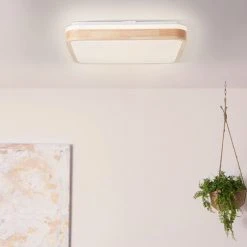 Brilliant Leuchten Brilliant Tumeo Deckenleuchte LED Braun, Weiß, 1-flammig -Bürolampen Verkäufe brilliant tumeo deckenleuchte g99791 75 2