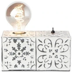 Brilliant Leuchten Brilliant Vagos Tischleuchte Cremefarben, 1-flammig