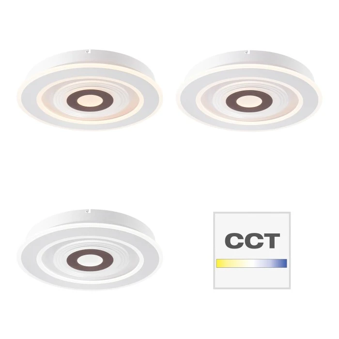 Brilliant Leuchten Brilliant Vanela Deckenleuchte LED Weiß, 1-flammig, Fernbedienung 2 Brilliant Leuchten Brilliant Vanela Deckenleuchte LED Weiß, 1-flammig, Fernbedienung – Bild 2