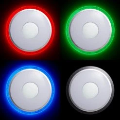 Brilliant Leuchten Brilliant Viktor Deckenleuchte LED Silber, Weiß, 1-flammig, Fernbedienung, Farbwechsler -Bürolampen Verkäufe brilliant viktor deckenleuchte g97039 58 8